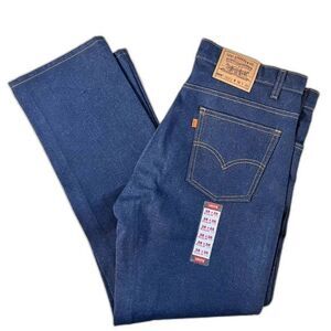 Vintage Levis 505 Jeans‎ Men 38 x 30  Deadstock Dark Denim Orange Tab 90s USA